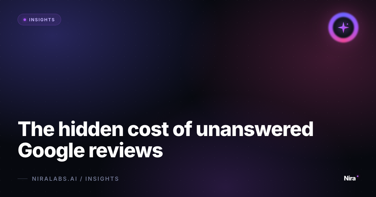 The hidden cost of unanswered Google reviews
